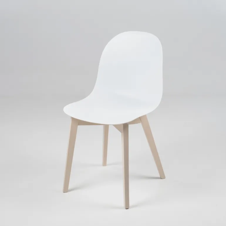 1665 Academy Connubia© Chaise scandinave en polypropylène et bois