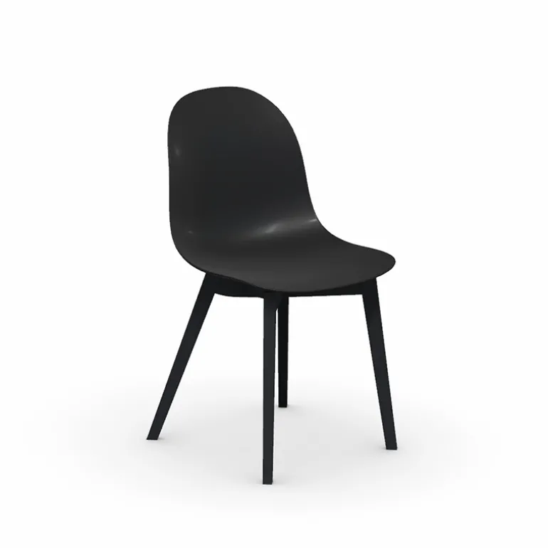 1665 Academy Connubia© Chaise scandinave en polypropylène et bois