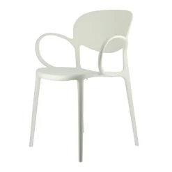Abby Connubia® Fauteuil italien empilable en polypropylène recyclé