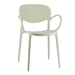 Abby Connubia® Fauteuil italien empilable en polypropylène recyclé