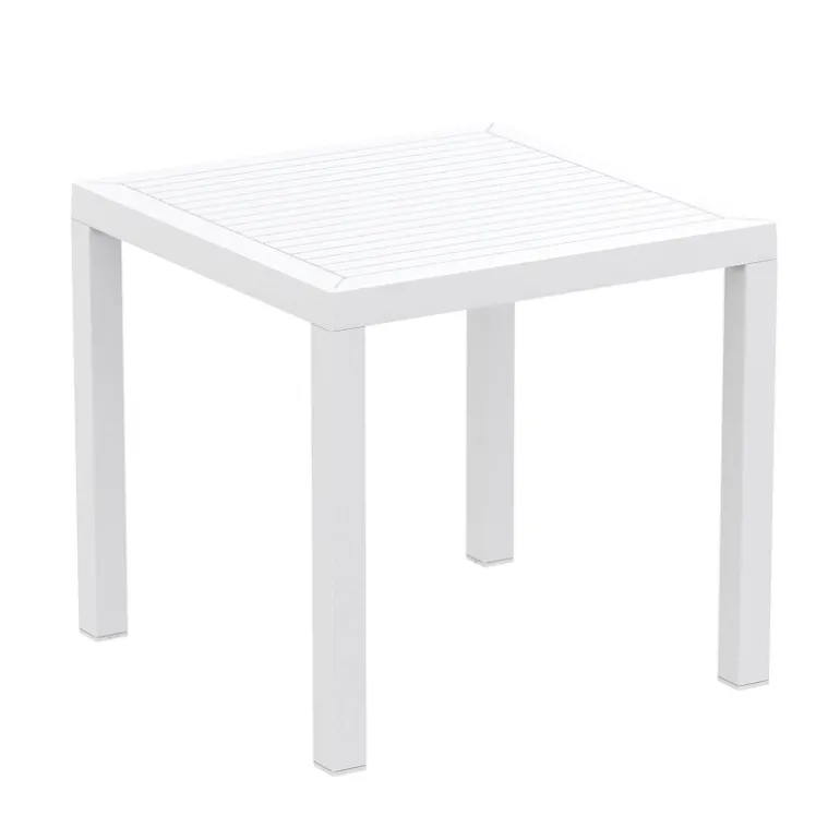Ares Table de terrasse carrée en résine