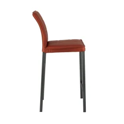 Atlanta Tabouret snack italien en synthétique avec pieds en métal