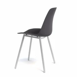 Claudio Chaise moderne en polypropylène et métal