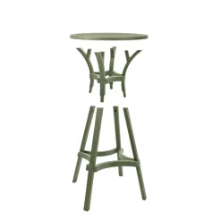 Combo Table ronde de cuisine recyclée