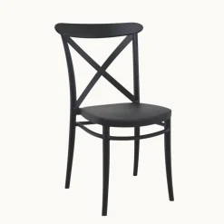 Cross Chaise de terrasse bistrot empilable en polypropylène