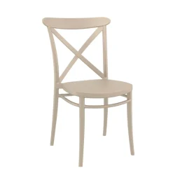 Cross Chaise de terrasse bistrot empilable en polypropylène