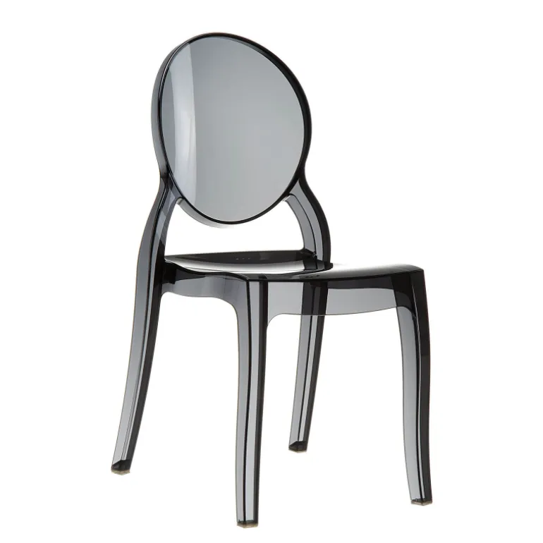Elizabeth Chaise médaillon transparente en polycarbonate
