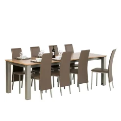 Elyn Chaise contemporaine de salle à manger en simili
