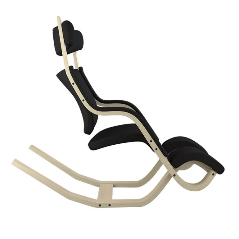 Gravity Varier® Fauteuil de relaxation en tissu et bois