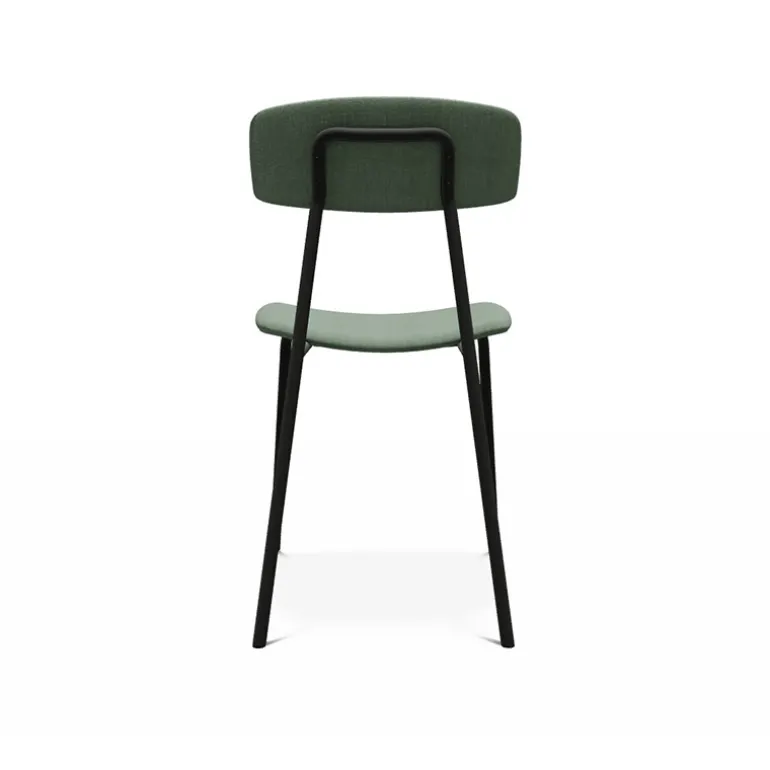 Lazio Chaise en tissu de style rétro fabriquée en Belgique