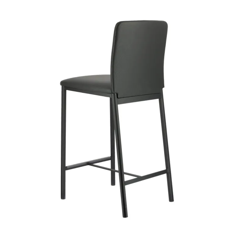 Loft Tabouret snack contemporain en simili et métal