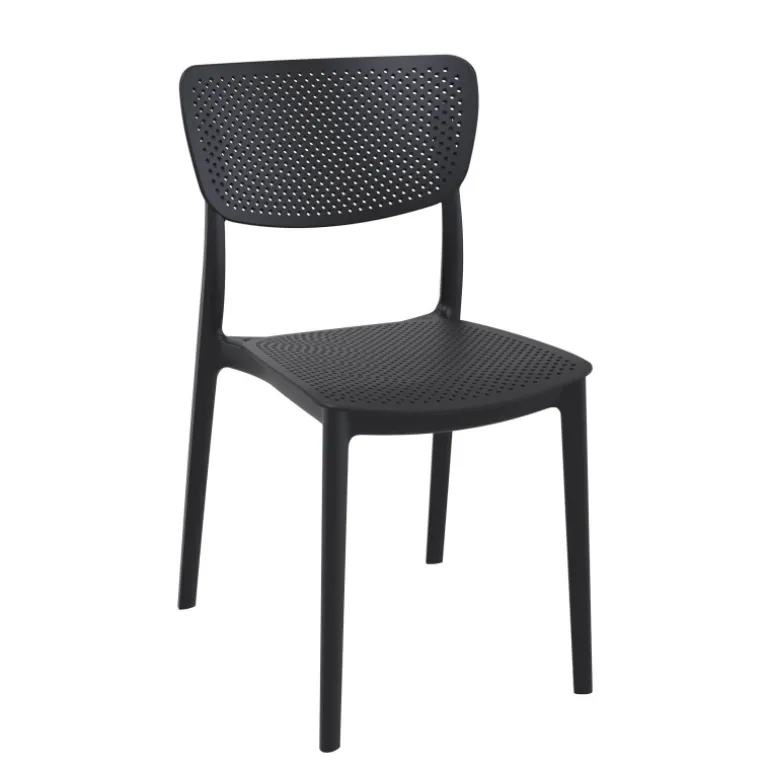 Lucy Chaise moderne en polypropylène micro perforé