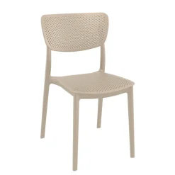 Lucy Chaise moderne en polypropylène micro perforé