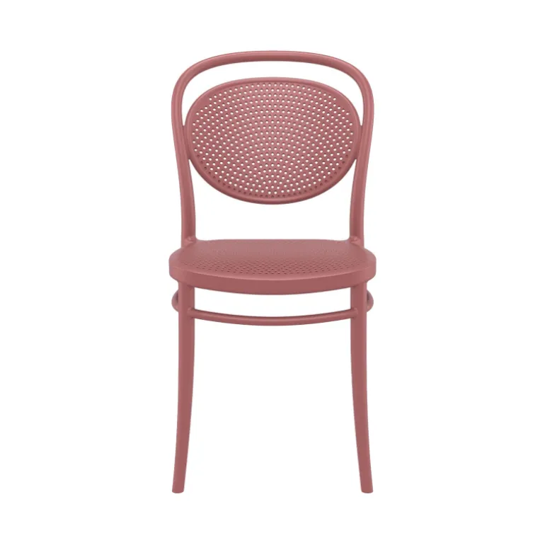 Marcel Chaise de jardin moderne empilable en polypropylène