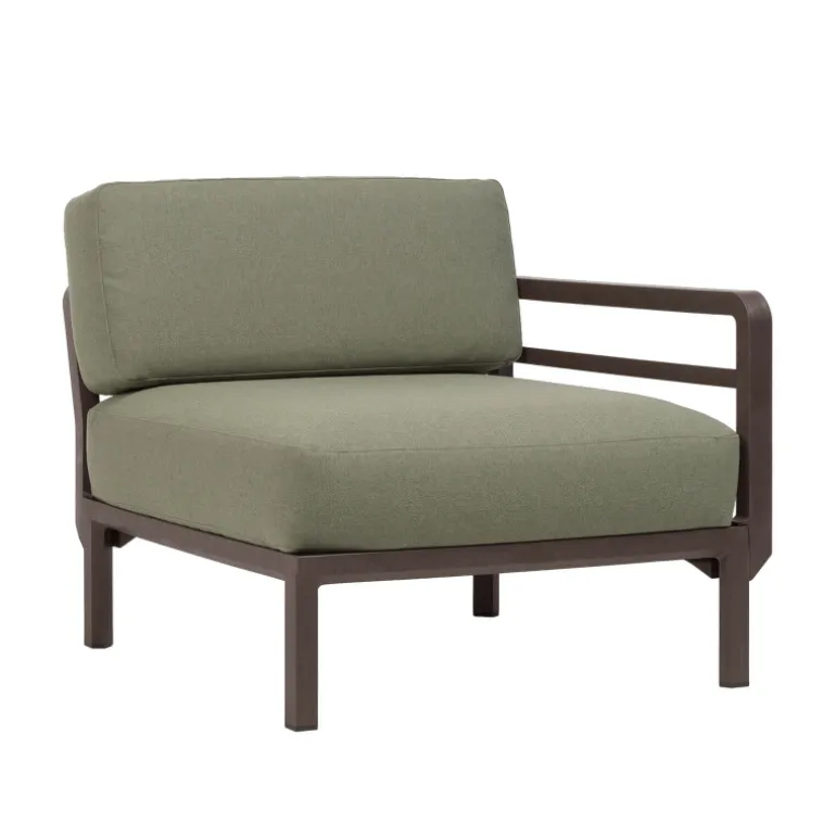 Maximo elemento Fauteuil de jardin équipé d'un accoudoir configurable