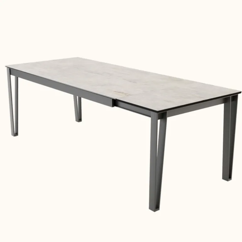 Okaso Table extensible moderne en céramique pieds en épingle