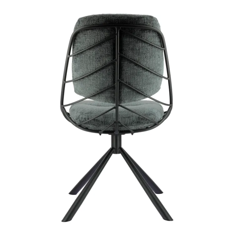 PaulineChaise design confortable pivotante en tissu