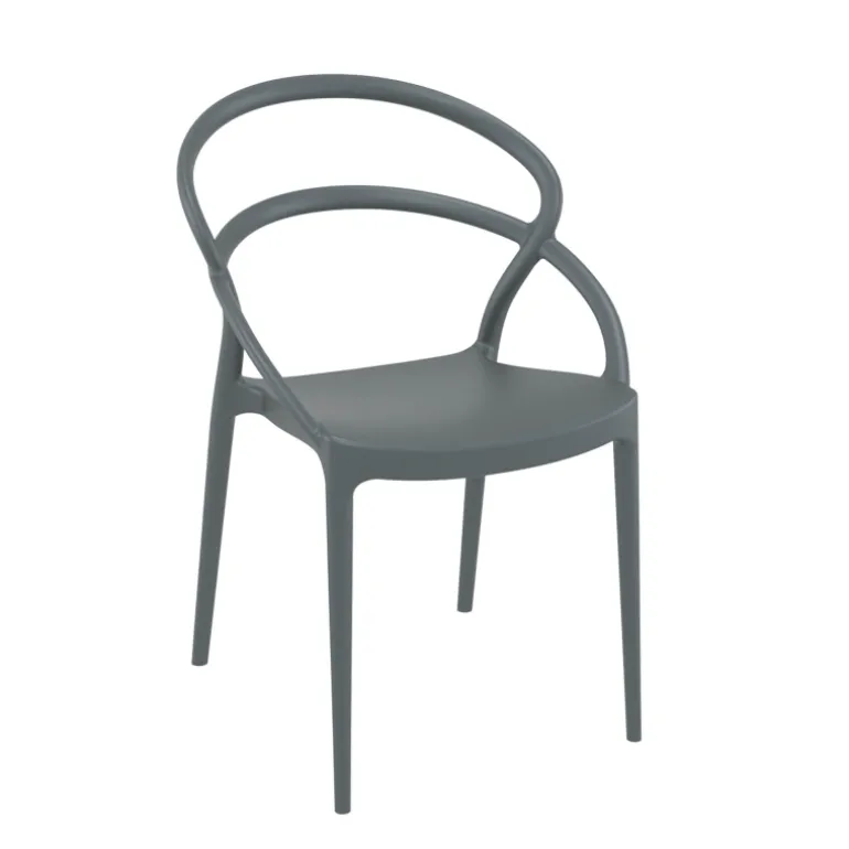 Pia Chaise de jardin tendance empilable en polypropylène