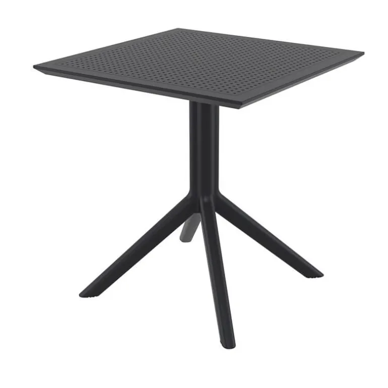 Sky Petite table de jardin carrée en résine