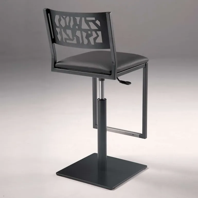 Slide Carrier® Tabouret pivotant et réglable en hauteur style industriel