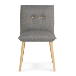 Soda Mobitec® Chaise cocooning en tissu avec boutons décoratifs