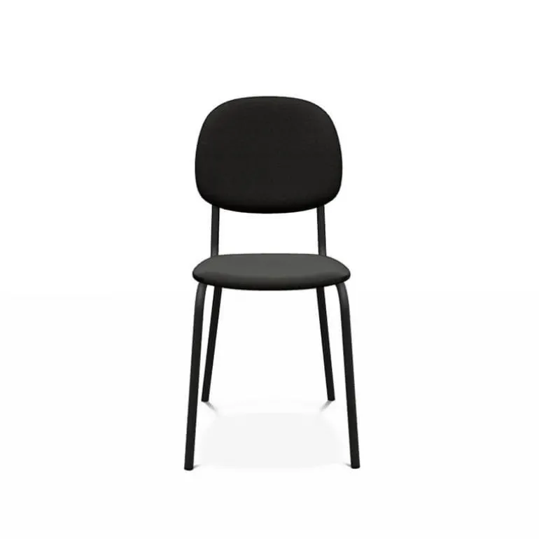STR5 Chaise contemporaine en métal et en tissu fabriquée en Belgique