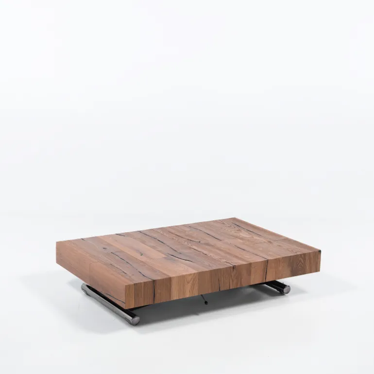 Ulisse Table relevable extensible pour petit espace en bois
