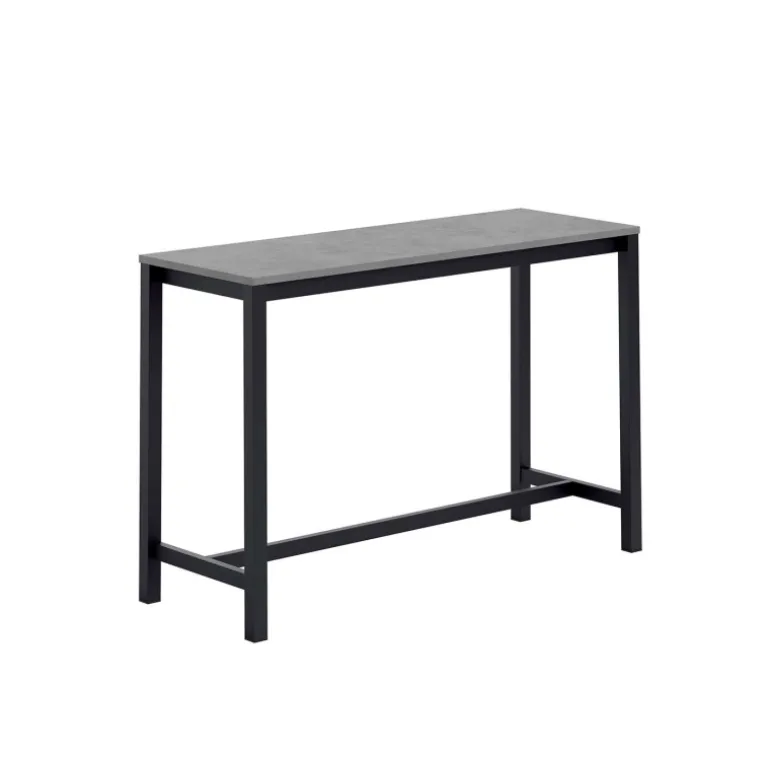 Vienna Table haute de cuisine hauteur 90 cm en stratifié et métal